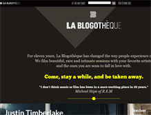 Tablet Screenshot of en.blogotheque.net